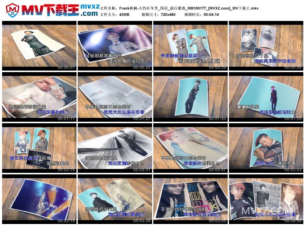 Frank秋枫-大约在冬季_国语_流行歌曲_MB100177